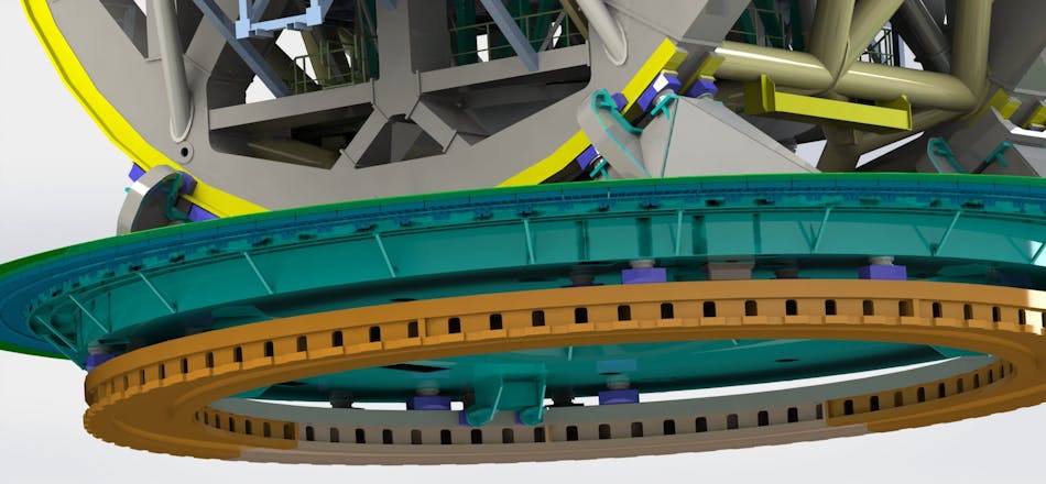 Rendering of the Giant Magellan Telescope Azimuth and Elevation bearings